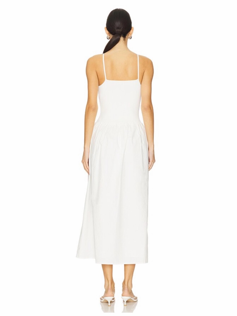 Shona Joy “Aliah” High Neck Midi Dress in Ivory, size XS - Picture 3 of 4